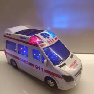 Oyuncak Ambulans Sesli Işıklı Kendi Gezer 21 cm Büyük Boydur