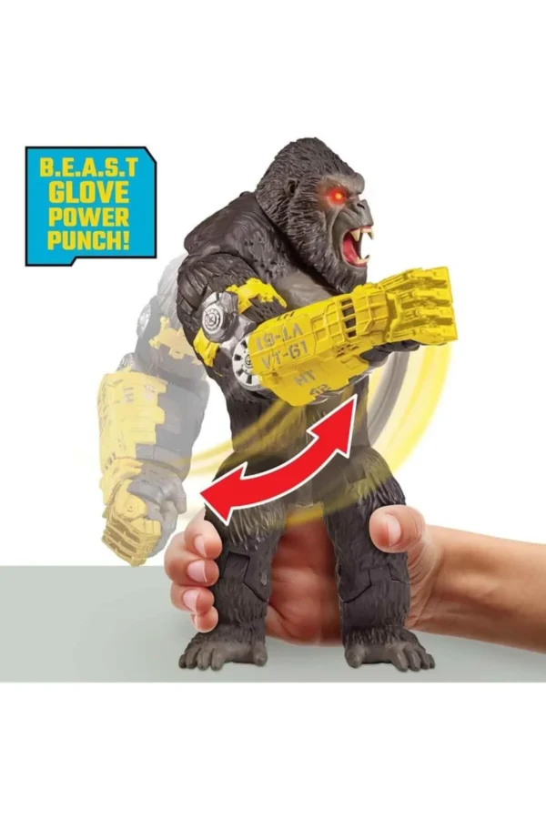 Godzilla Vs Kong Dev 35 cm Işıklı ve Mega Yumruk Özellikli Kong Figürü - Görsel 3