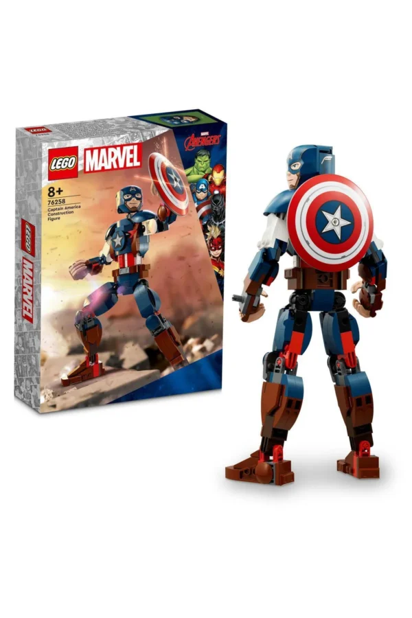 LEGO 76258 Marvel Kaptan Amerika Yapım Figürü