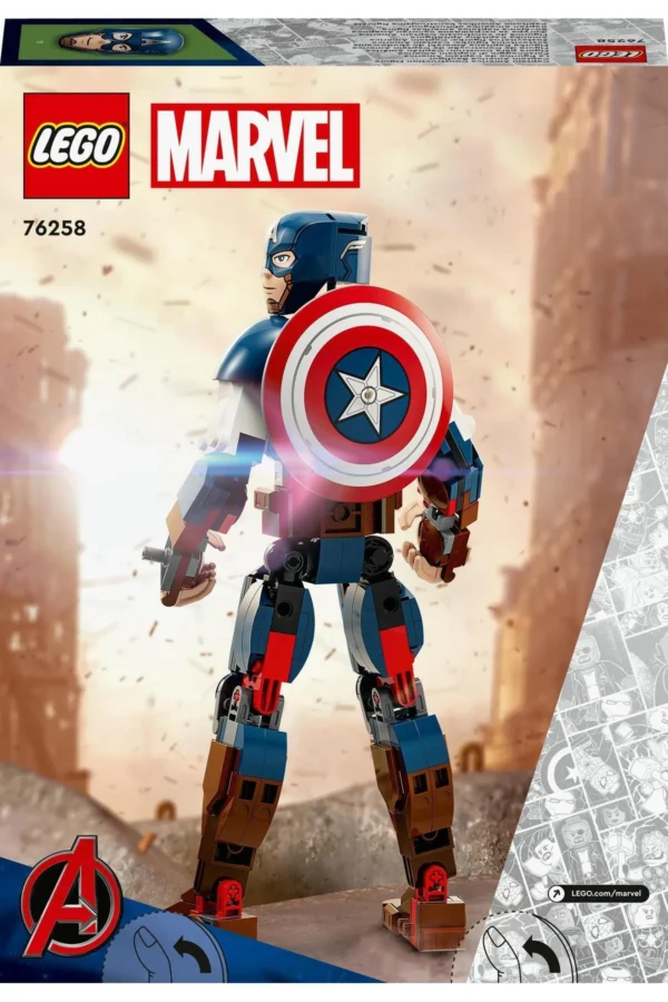 LEGO 76258 Marvel Kaptan Amerika Yapım Figürü - Görsel 3