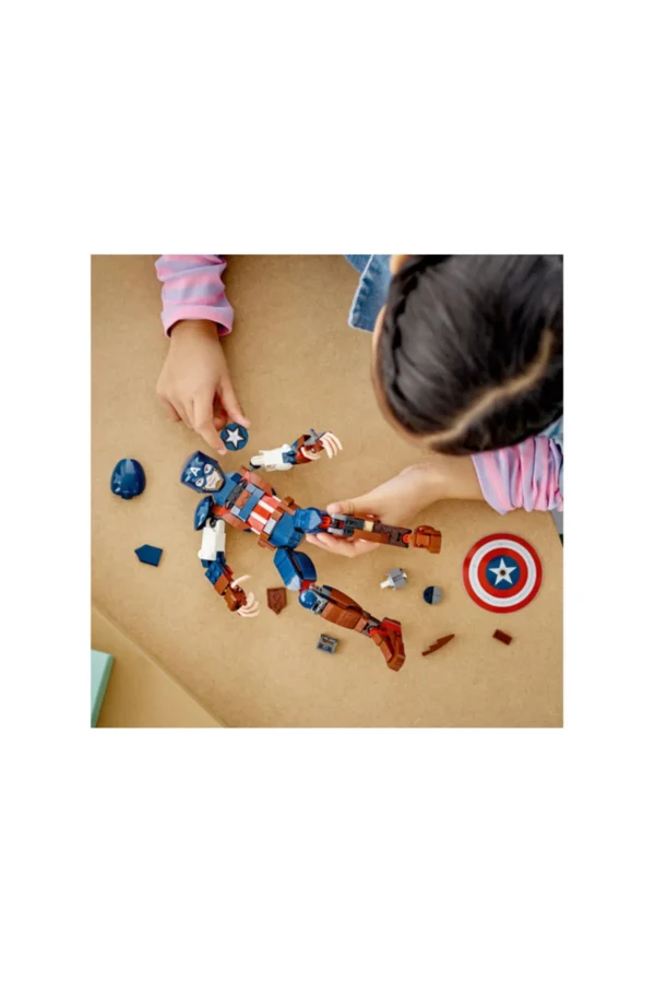 LEGO 76258 Marvel Kaptan Amerika Yapım Figürü - Görsel 4