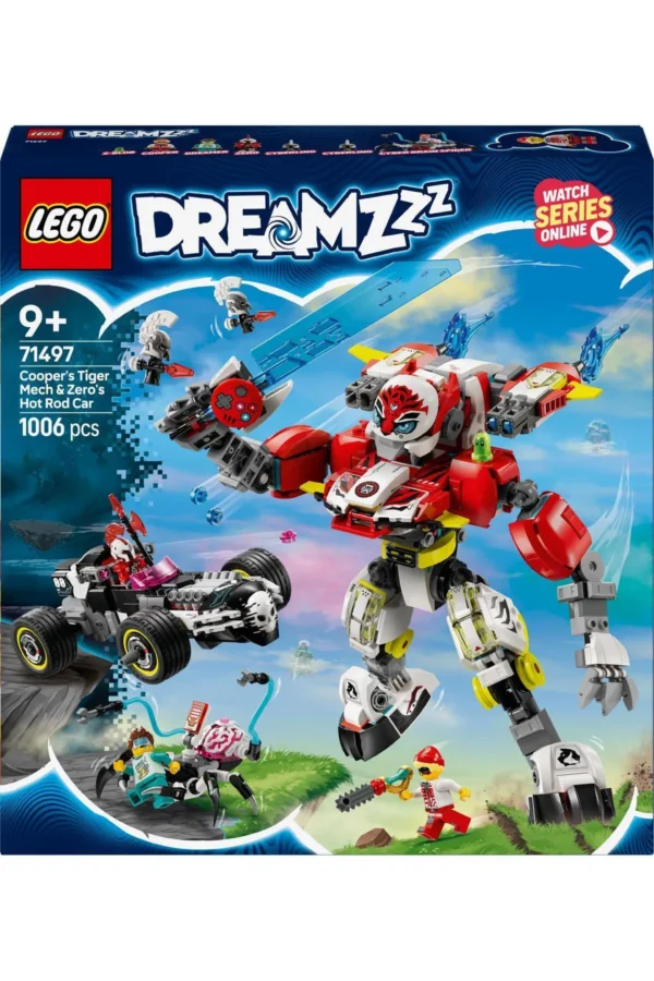 LEGO DREAMZzz Cooper’ın Kaplan Robotu ve Zero’nun Hot Rod Arabası 71497 – Yapım Seti (1006P) - Görsel 3