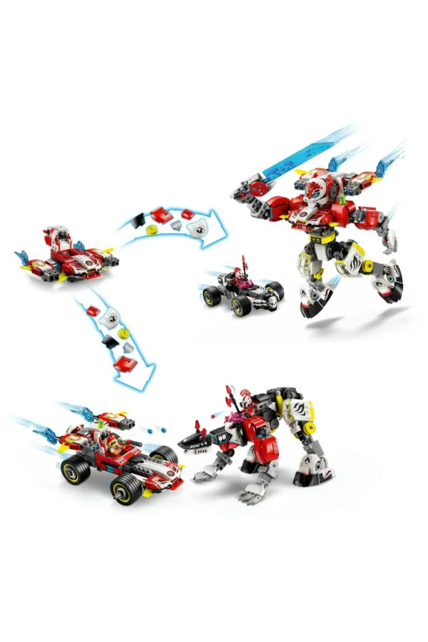 LEGO DREAMZzz Cooper’ın Kaplan Robotu ve Zero’nun Hot Rod Arabası 71497 – Yapım Seti (1006P) - Görsel 4