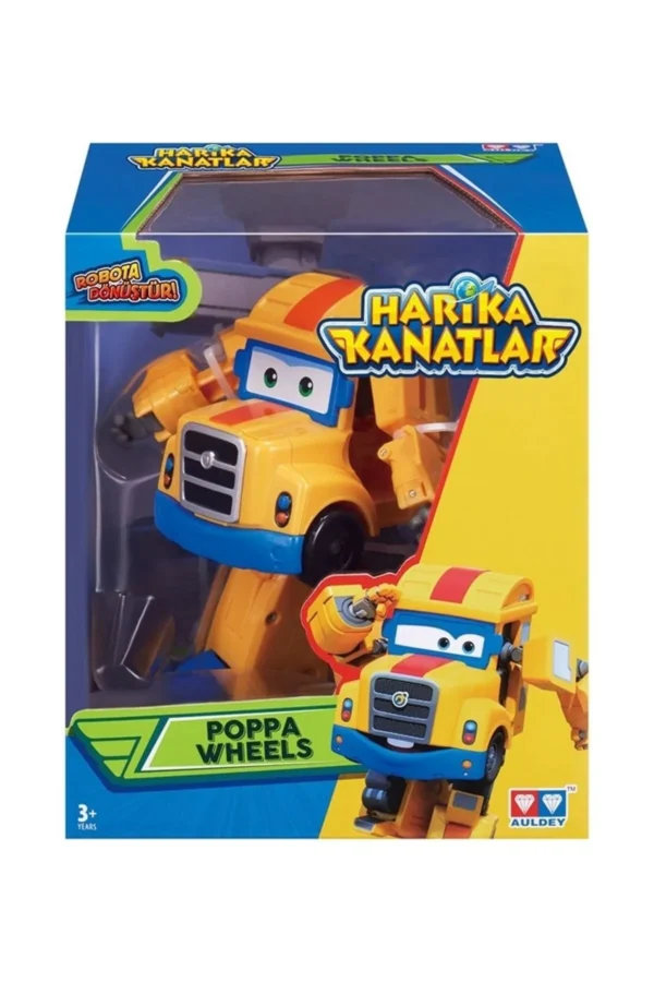 Mega Harika Kanatlar Dönüşen Poppa Wheels