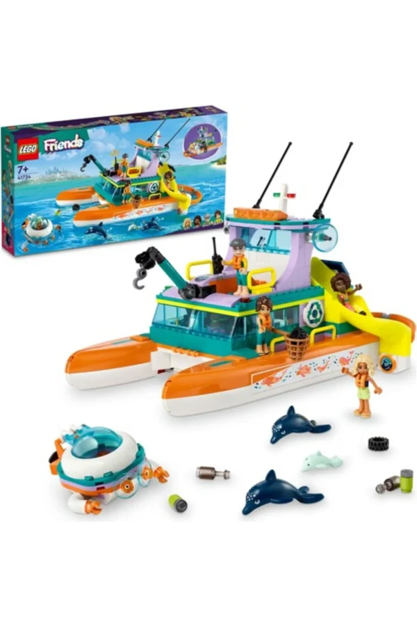 LEGO Friends Deniz Kurtarma Teknesi 41734 Oyuncak Yapım Seti (717 PARÇA)