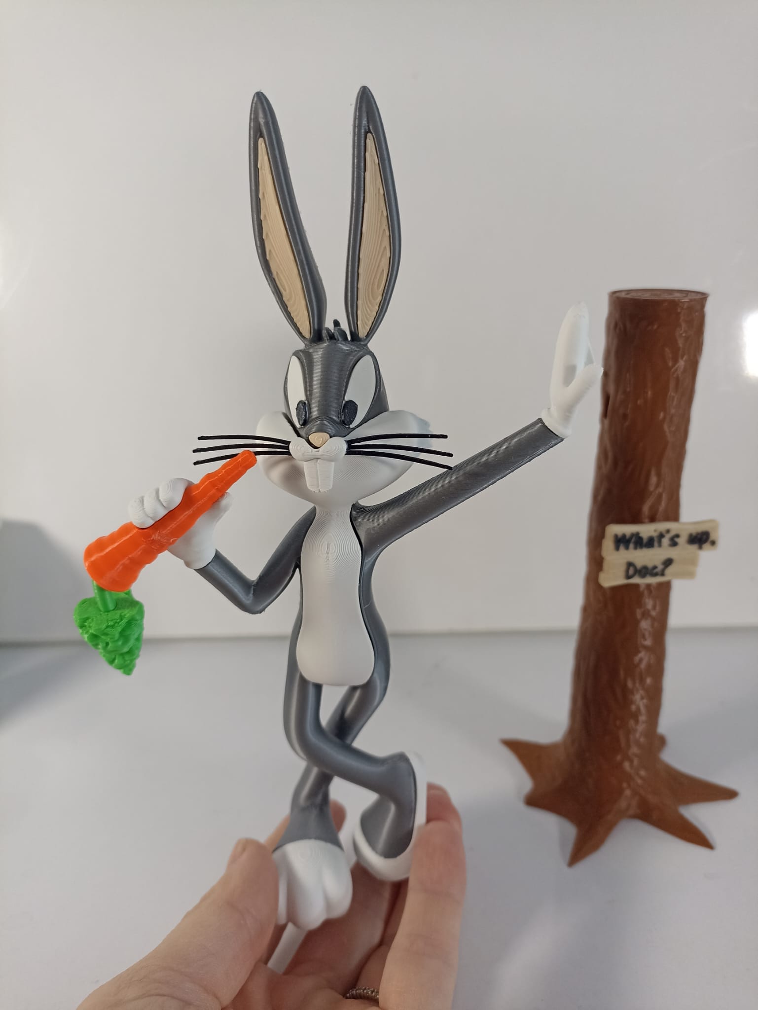 Bugs Bunny Sevimli Tavşan Hayvan Figür Oyuncak 20 cm - Görsel 2