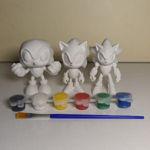 3 ADET SONIK BOYAMA ETKİNLİĞİ 8 CM BOYA VE FIRÇA DAHİLDİR PLASTİKTİR