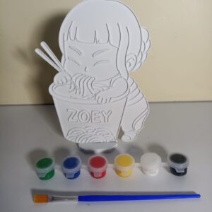 Zoey Demon Hunters BOYAMA ETKİNLİĞİ 17 cm 6 LI BOYA VE FIRÇA DAHİLDİR PLASTİKTİR