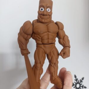 16 cm Kaslı Tung Tung Tung Sahur Brainrot Karakter Eklemleri Hareketli Figür Oyuncak